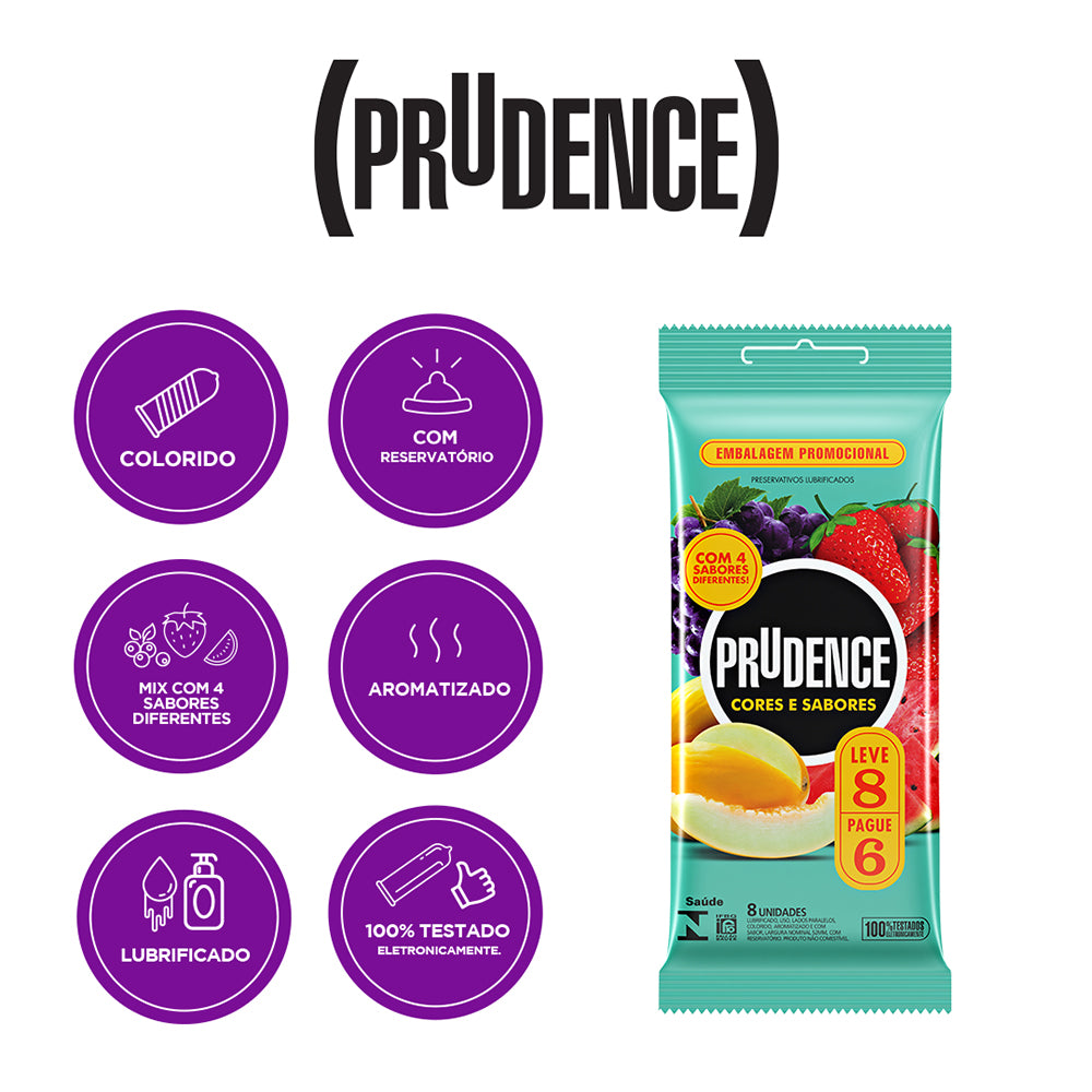 Preservativo Prudence Mix Leve 8 e pague 6