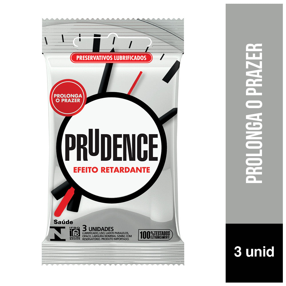Preservativo Prudence Efeito Retardante com 3 unidades