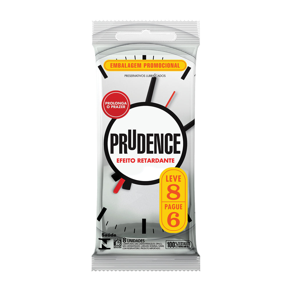 Preservativo Prudence Efeito Retardante Leve 8 Pague 6