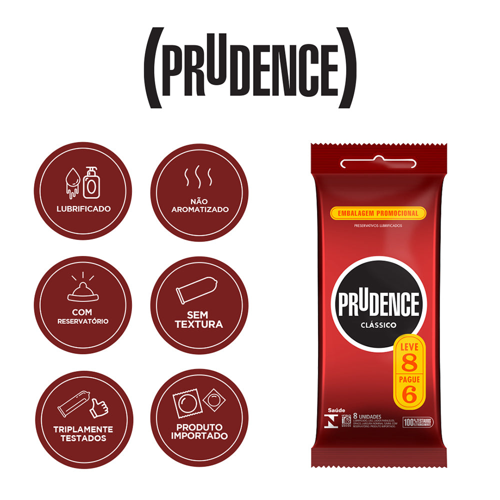 Preservativo Prudence Leve 8 pague 6 unidades