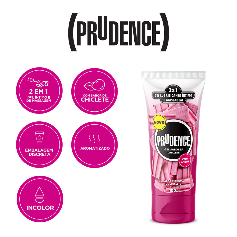 Gel Prudence Sabores Chiclete 100g
