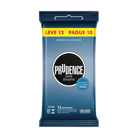 Preservativo Prudence Super Sensitive Leve 12 Pague 10 unidades