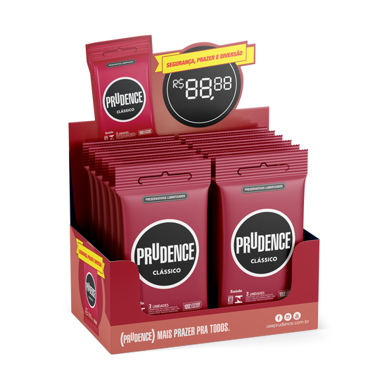 Display Preservativo Prudence com 12 x 3 unidades