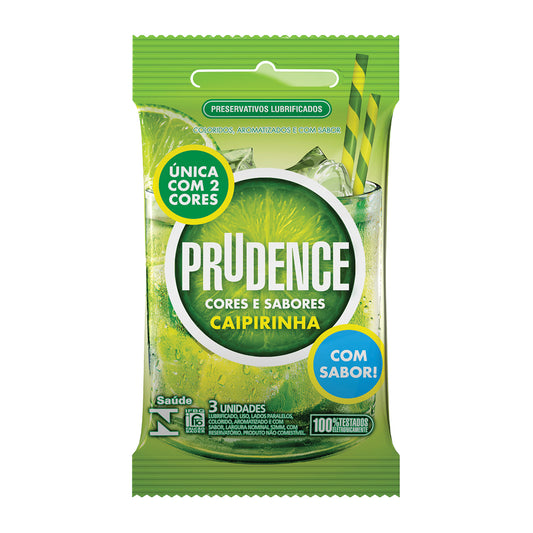 Preservativo Prudence Caipirinha com 3 unidades