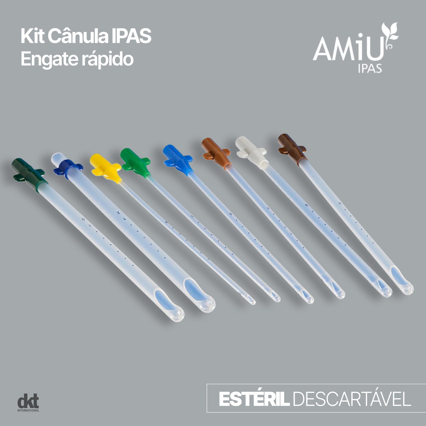Kit Aspirador AMIU Plus + 8 Cânulas IPAS