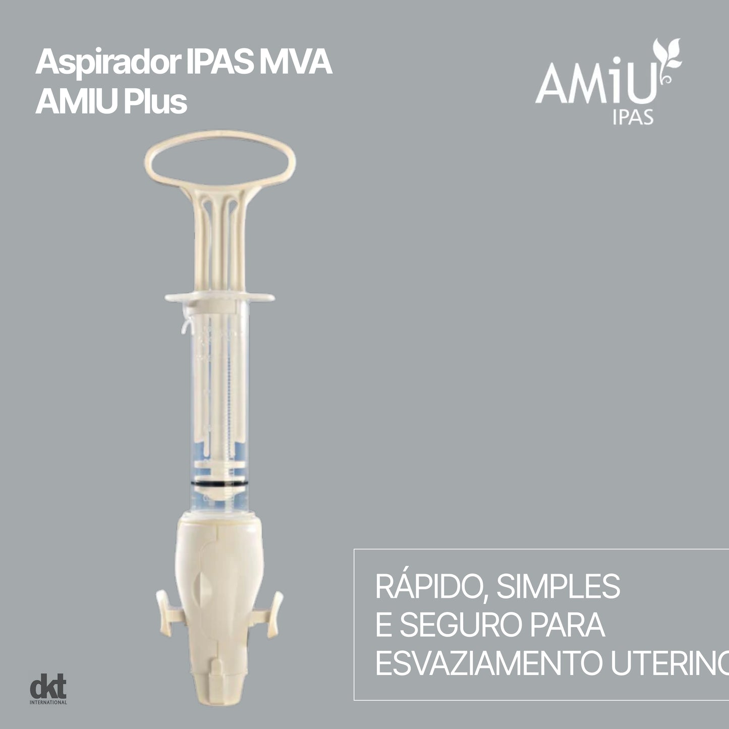 Kit Aspirador AMIU Plus + 8 Cânulas IPAS