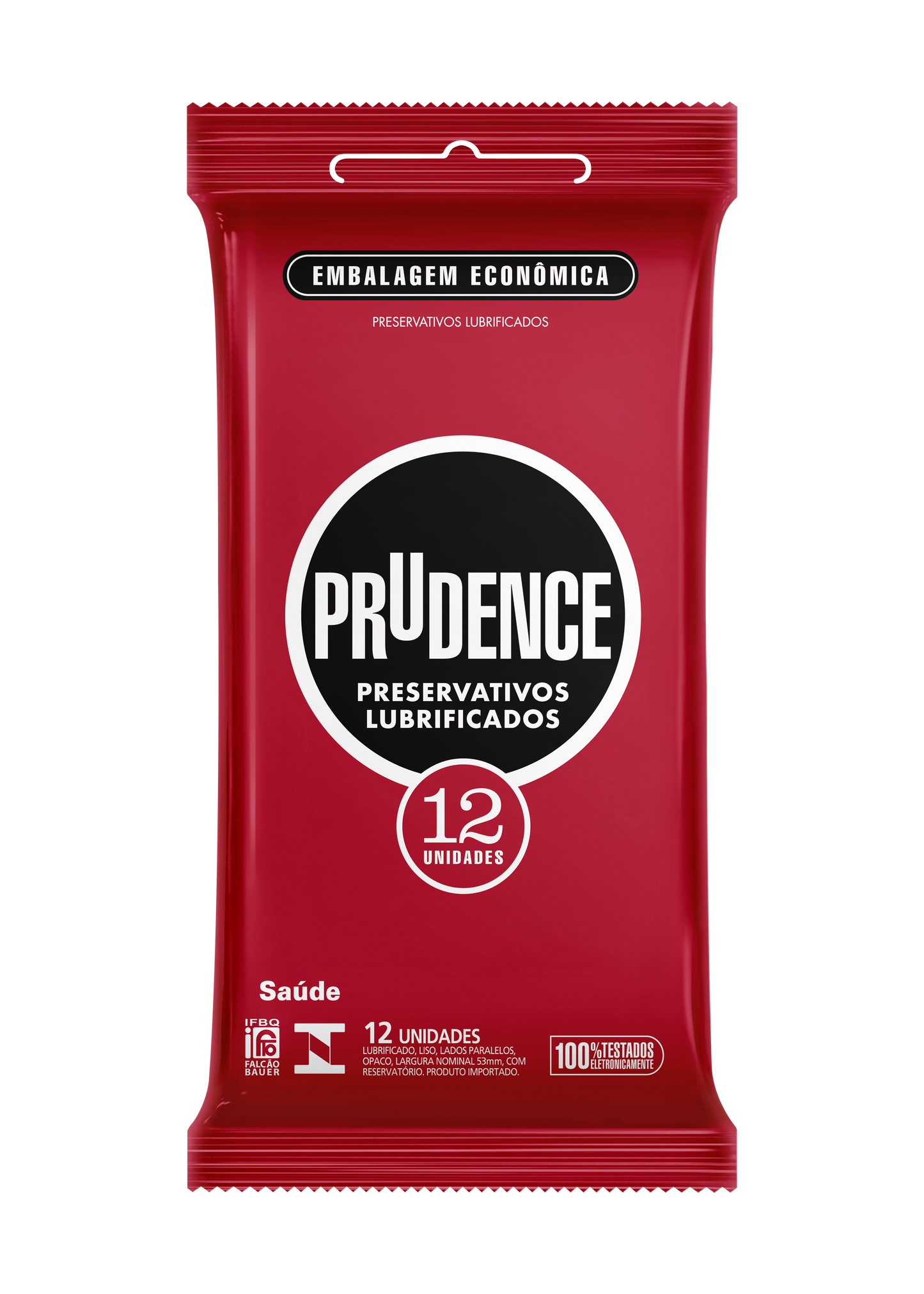 Preservativo Prudence Lubrificado com 12 unidades