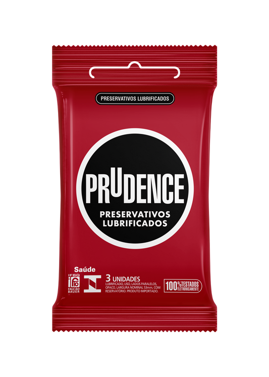Preservativo Prudence Lubrificado com 3 unidades