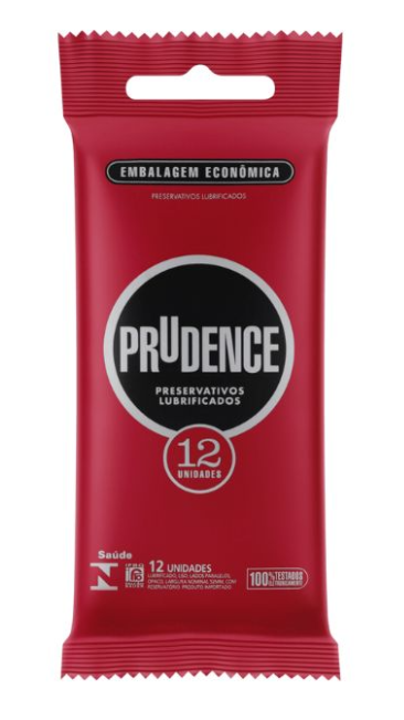 Preservativo Prudence Lubrificado com 12 unidades