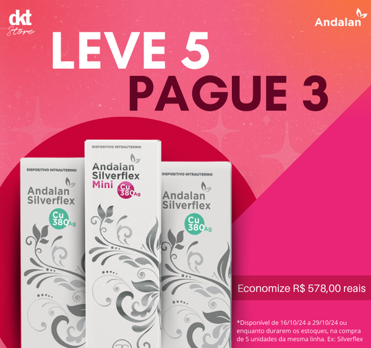 KIT Leve 5 Pague 3 - DIU Andalan (2 Silverflex + 3 Silverflex Mini)